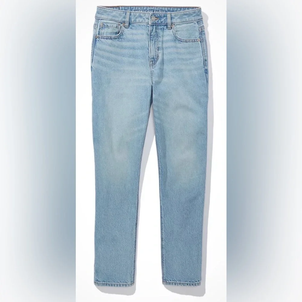 American Eagle Outfitters High-Rise Light Wash Jeans